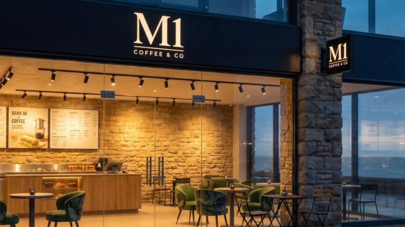 Inside M1 Coffee and Co, new Vietnamese restauraunt and coffee house in New Brighton. 