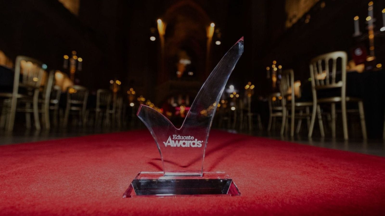 The Educate Awards Trophy.