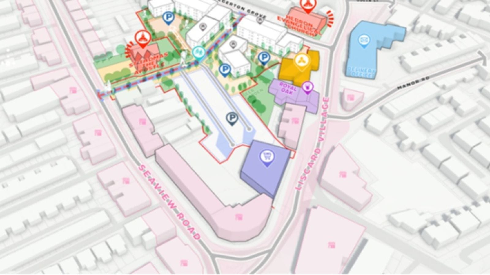 Potential drawing of how the Seaview site in Liscard could develop into homes.