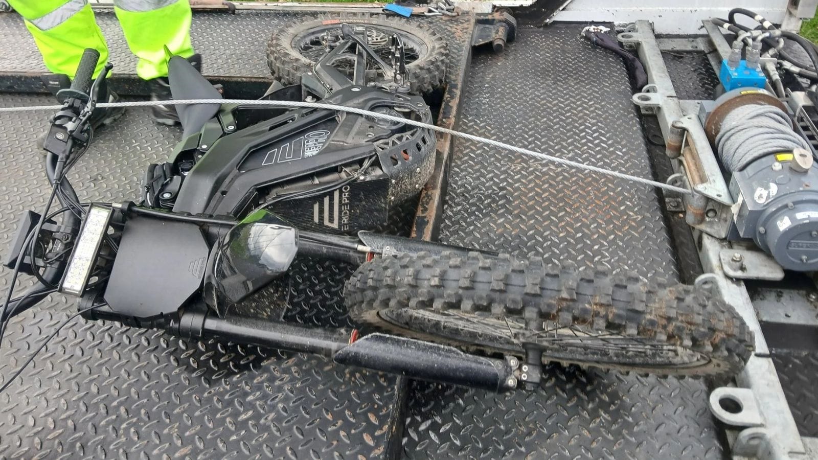 Photo of illegal e-bike siezed by police. 