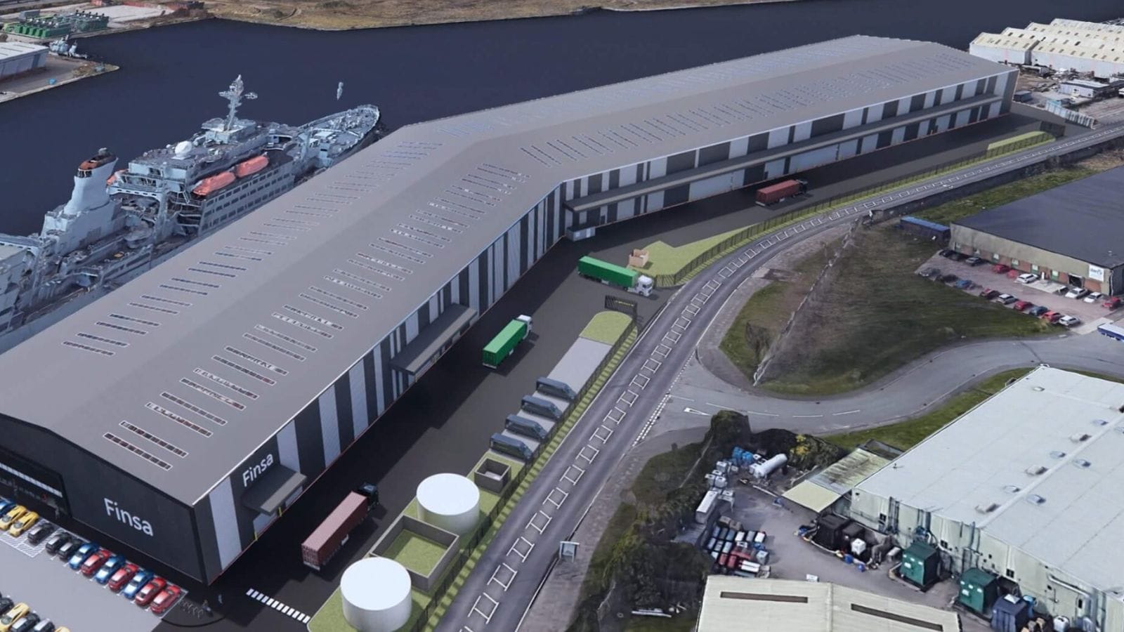 Design of the Finsa hub before being built at Wirral Waters.