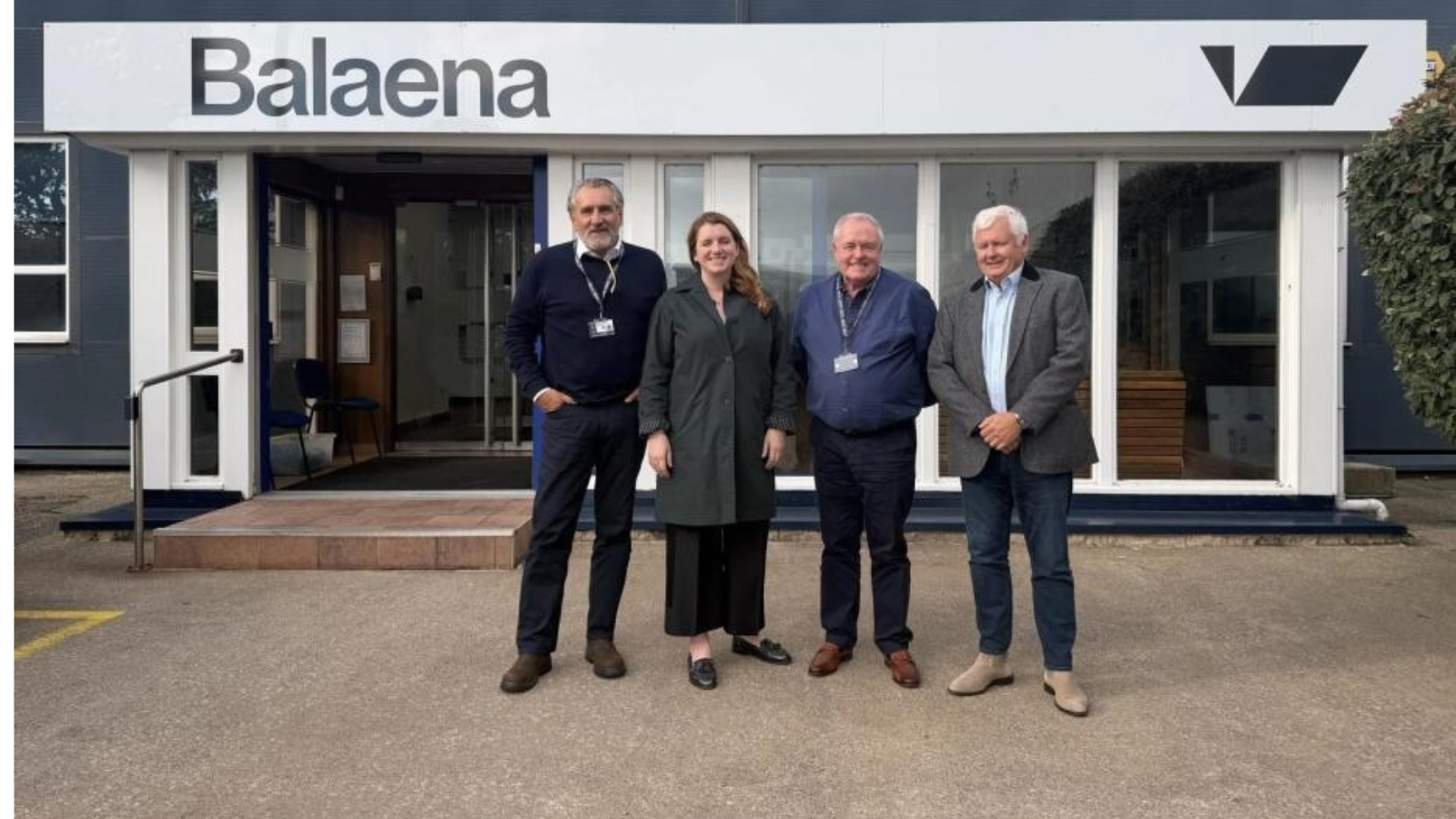 Birkenhead and Tranmere MP Alison McGovern with staff at Balaena Birkenhead.