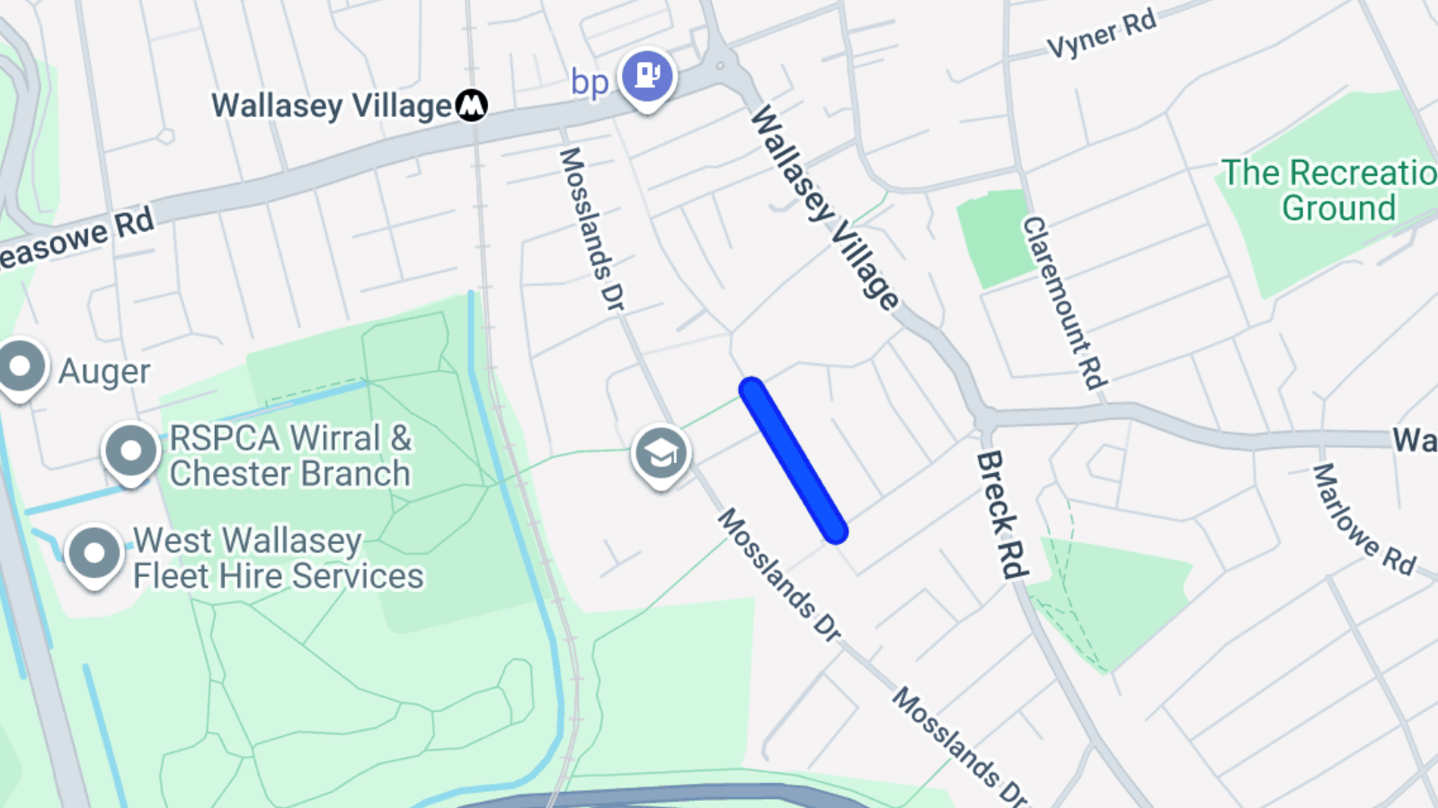 Beaufort Drive map Wallasey. Photo: Google Maps.