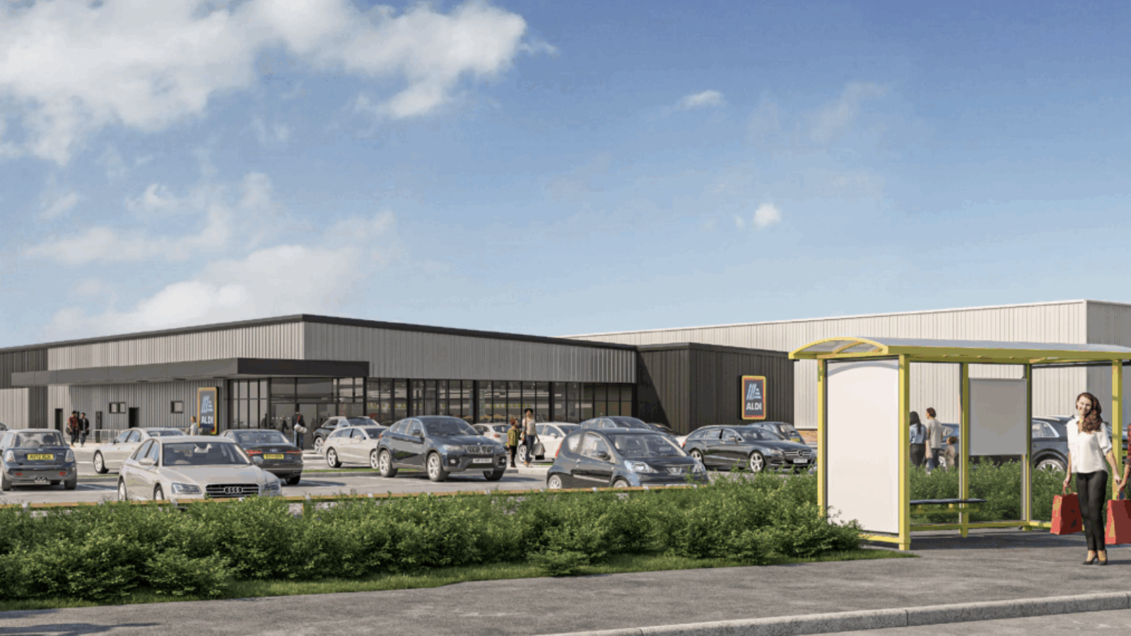 Aldi photo of store on Arrowe Brook Road in the Champions Business Park.