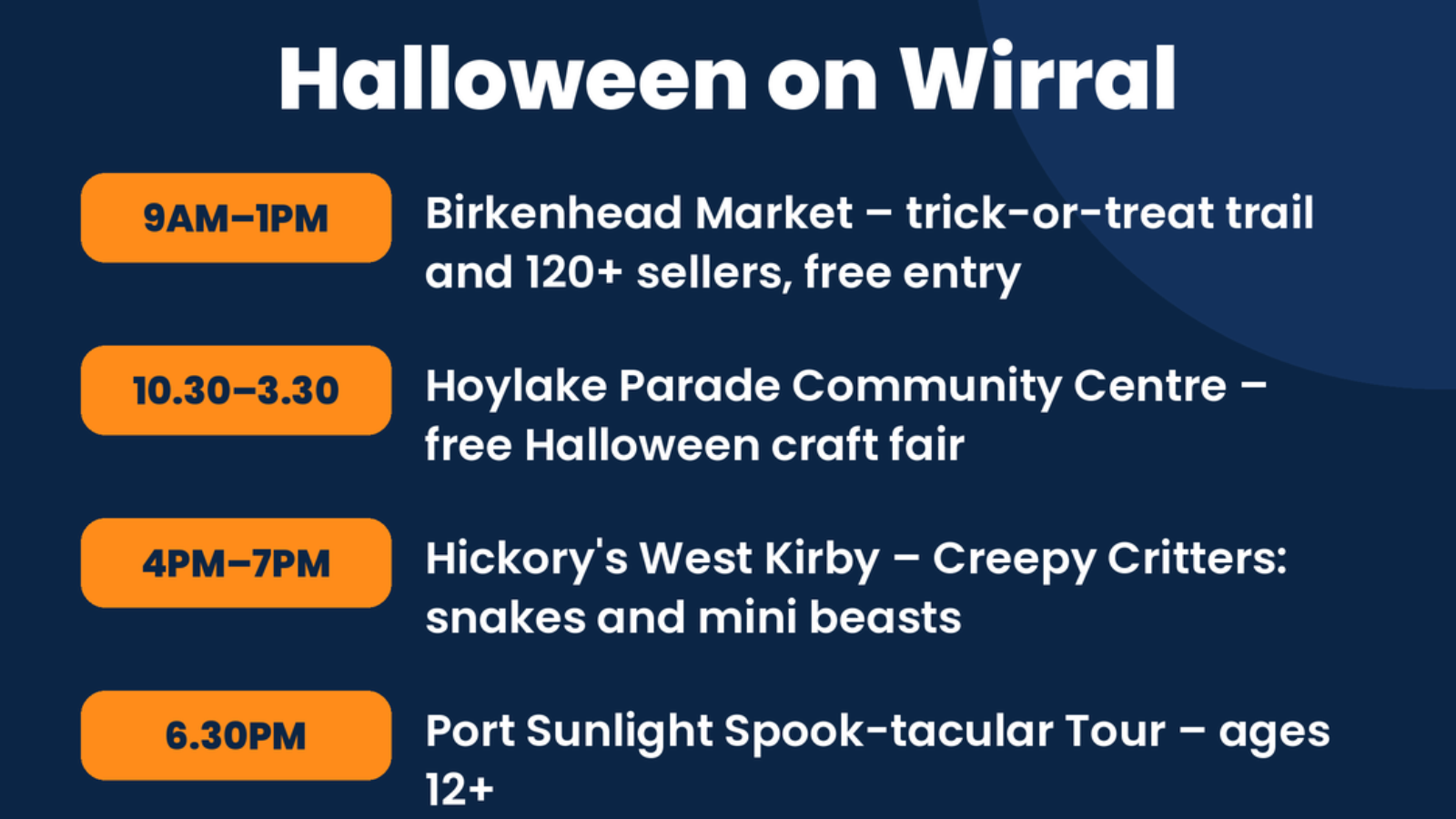 Wirral Today guide on Halloween.