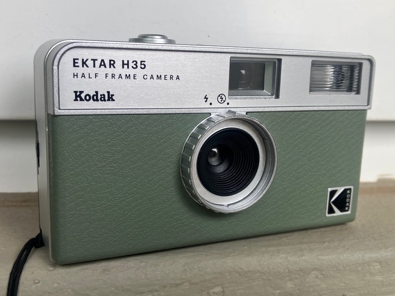The Kodak H35 half-frame 35mm film camera in green