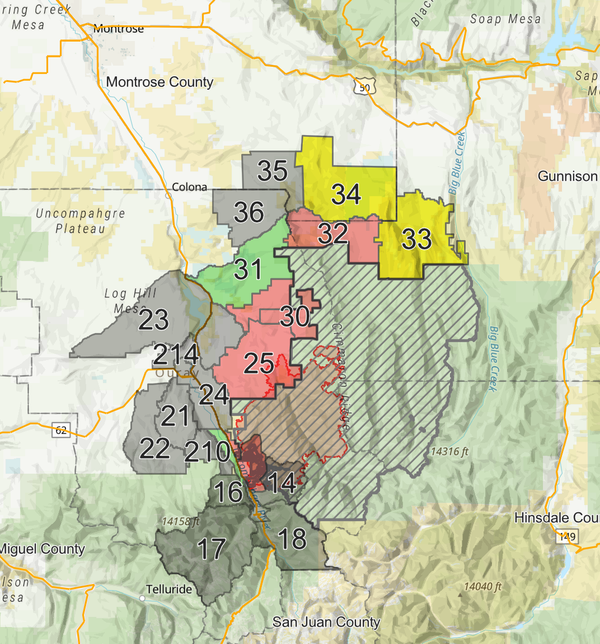 Montrose County Issues Voluntary Evacuation for Zone 34 Near Gold Mountain Fire