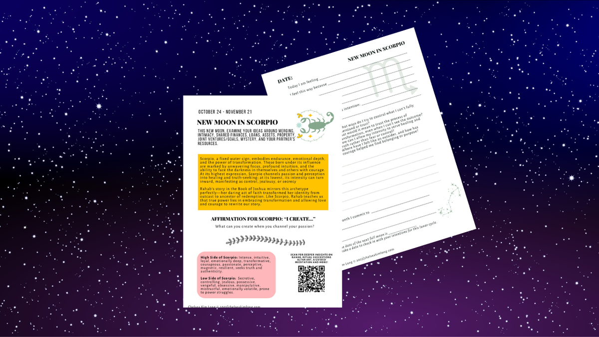 New Moon in Scorpio: Rahab and the Intensity to Change Lineages