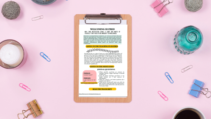 Welcoming Hatred Guided Meditation