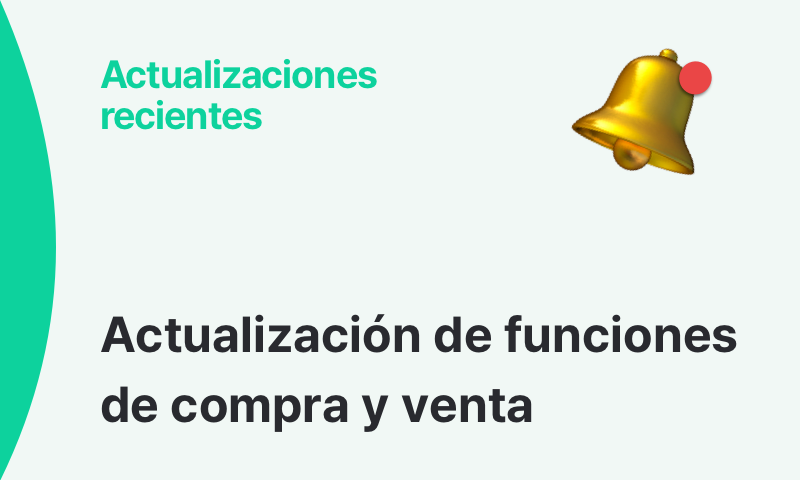 Impuestos y descuentos ya disponibles en pedidos y facturas