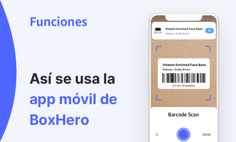Reemplaza el PDA del almacén con la app de BoxHero