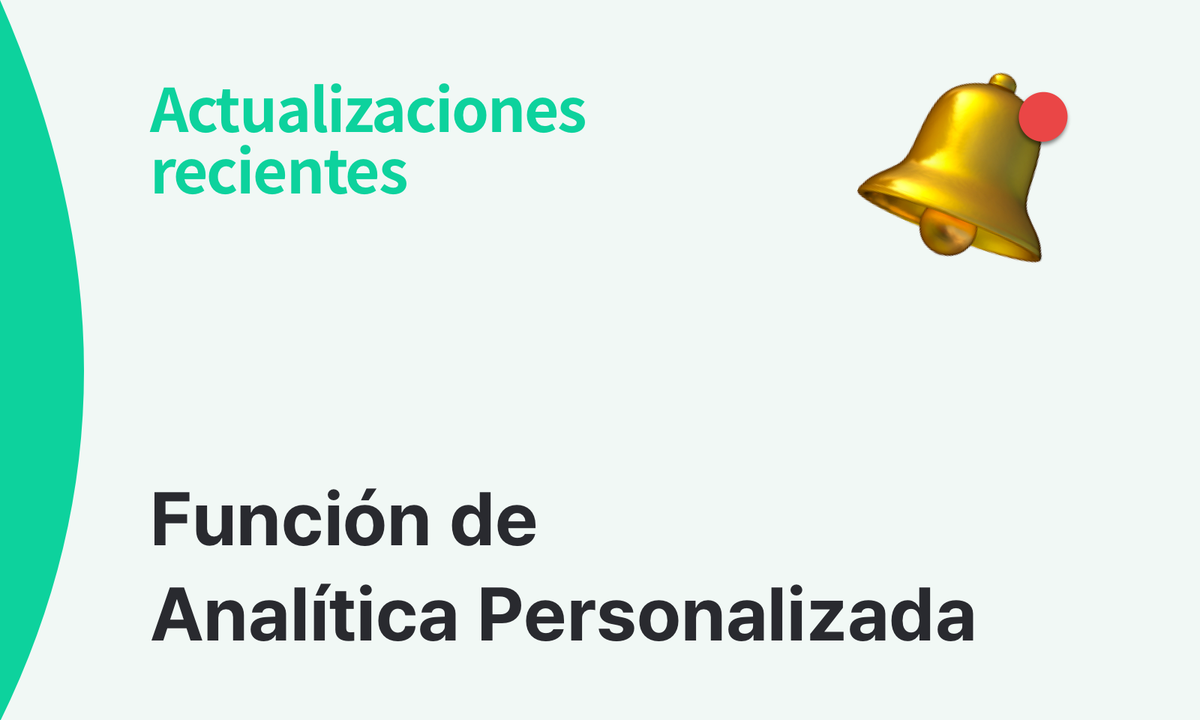Lanzamiento Beta: Analítica Personalizada