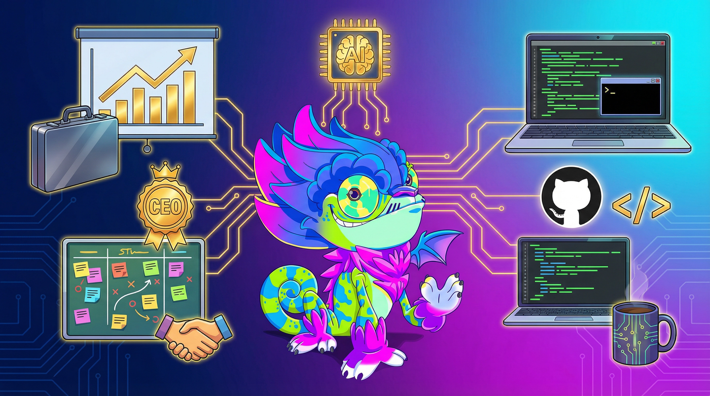 Não precisei escolher entre ser CEO ou programar — a IA resolveu isso