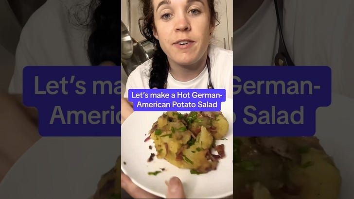 Hot German-American Potato Salad