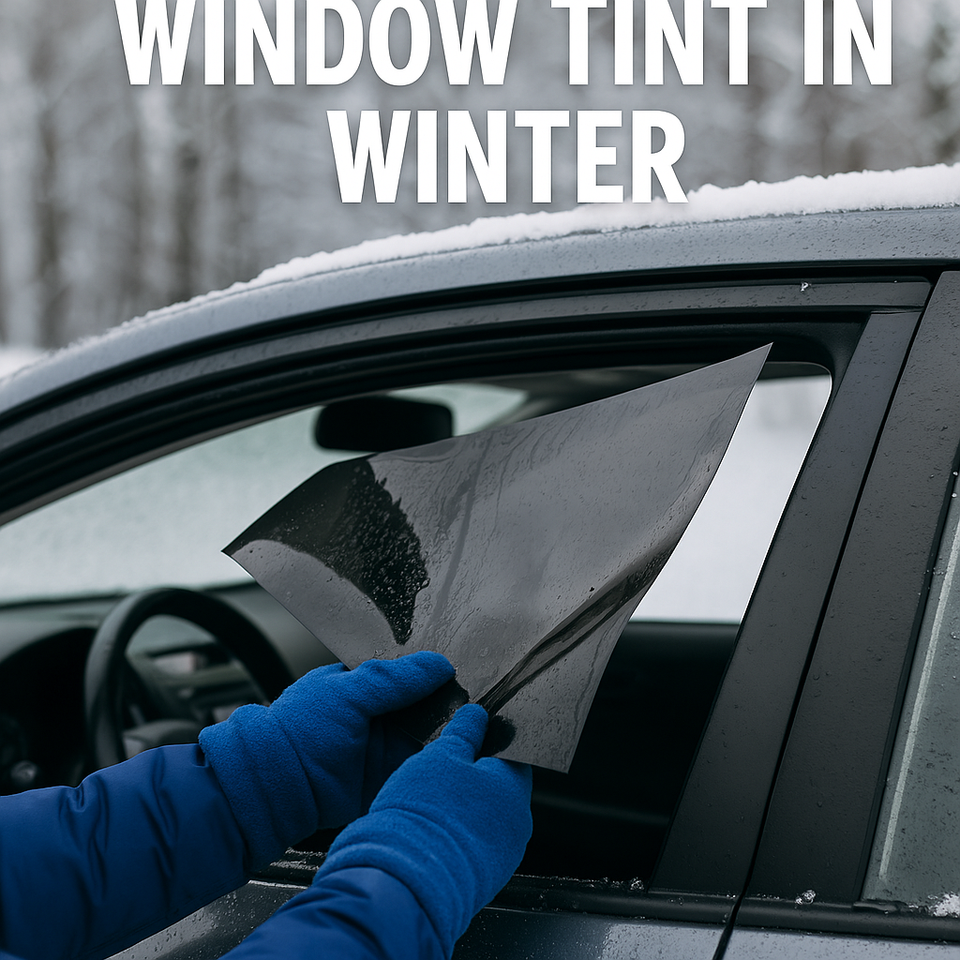 Installing Pre-Cut Window Tint kit in the winter..