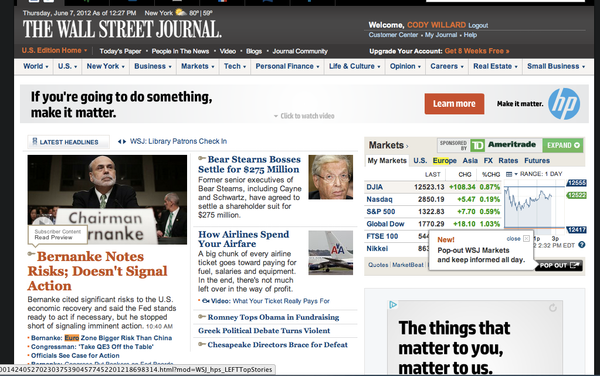 Market notes and trader’s question of the day