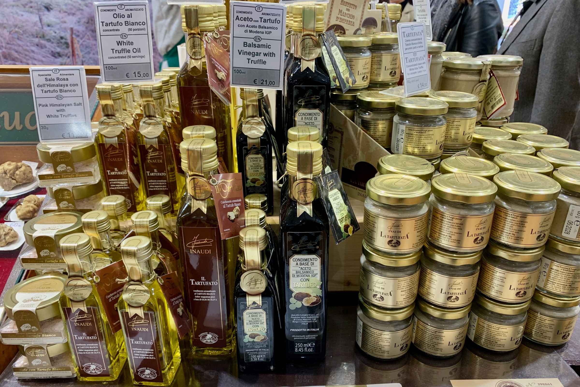 Just a few of the truffle-infused products on sale.