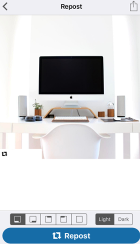 Repost your Instagram videos.