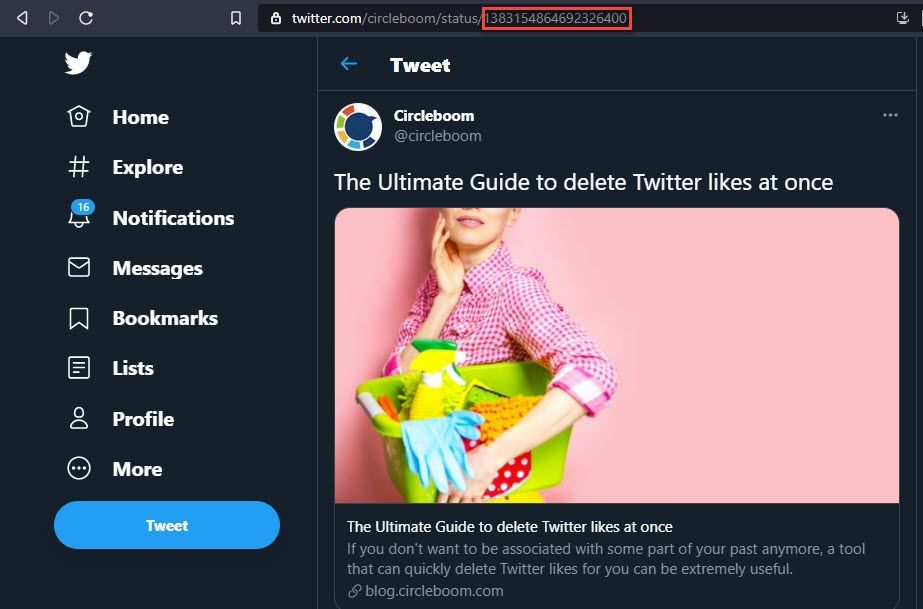 delete all tweets except those you want to keep