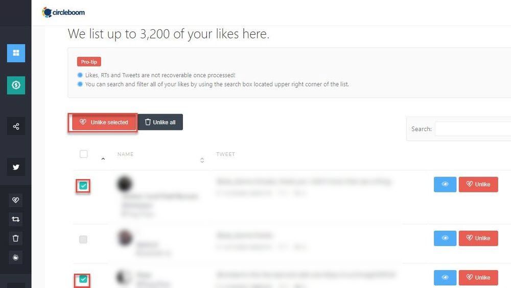 How to Delete all Twitter Likes