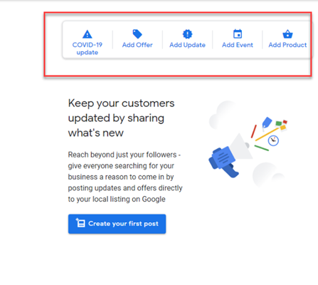 These categories will guide you on how to post to Google My Business