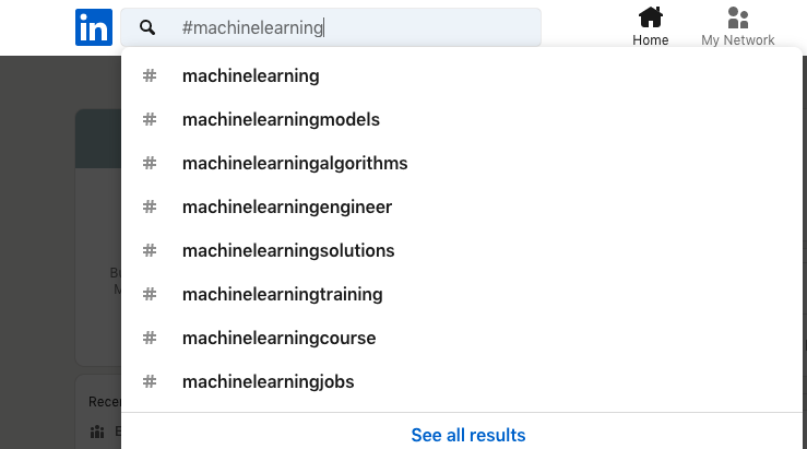 When you click on the desired hashtag, you can see how many followers the specific LinkedIn hashtag has