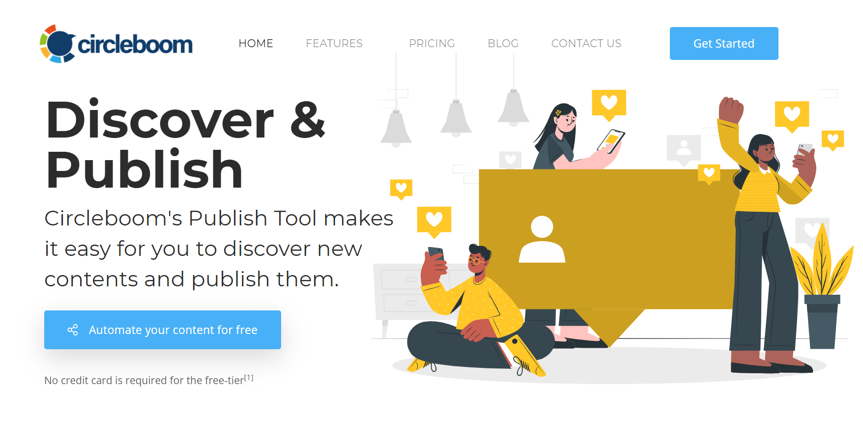 Circleboom Social Media management publisher automates your content