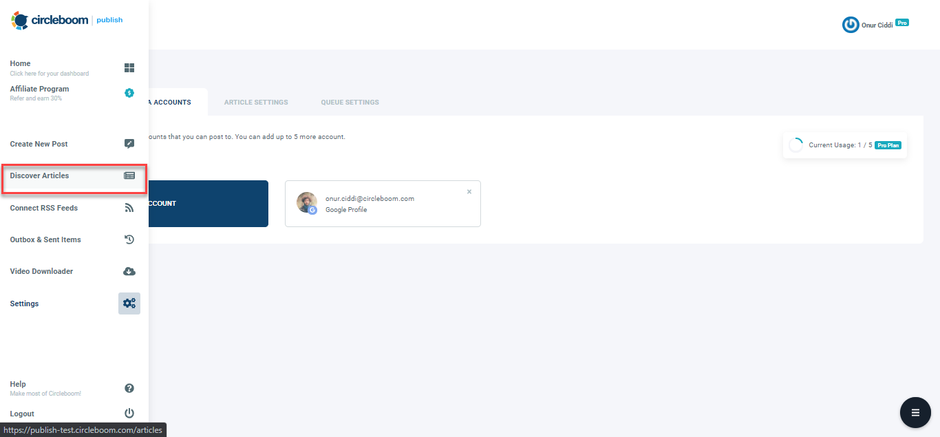 With Circleboom Publish you can choose the best articles to keep your Google My Business page active!