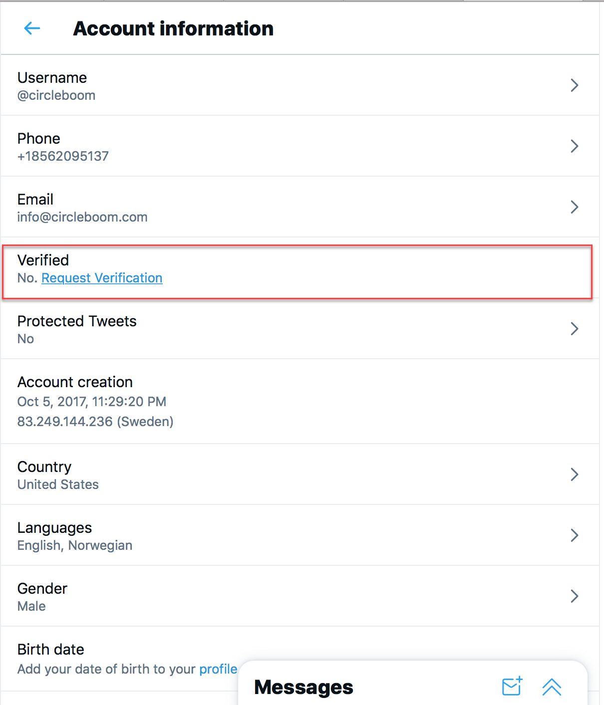 Get verified on Twitter