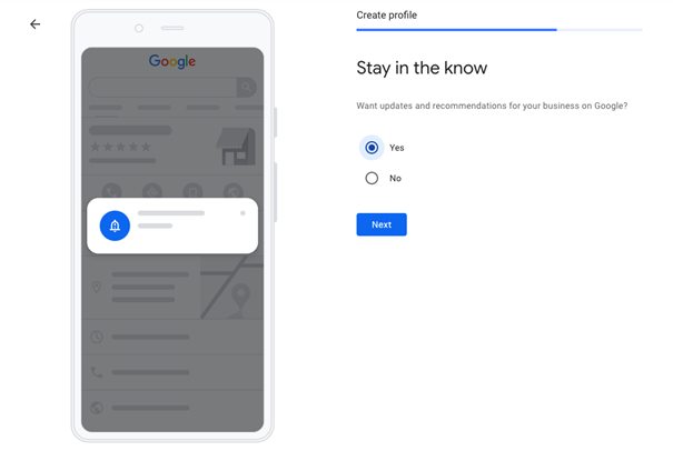 If you are willing to receive updates and suggestions, then click yes.