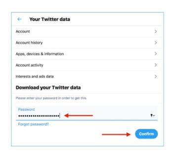 Type your password for security purposes