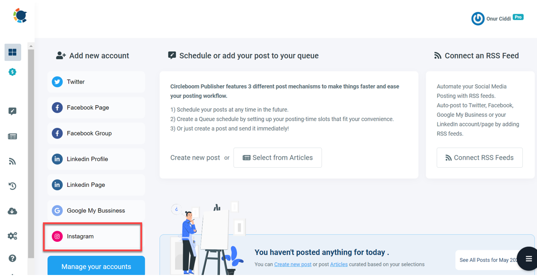 You can add multiple accounts with our Pro Plan.
