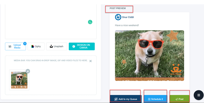 You must schedule each of your posts separately if you go for schedule option.