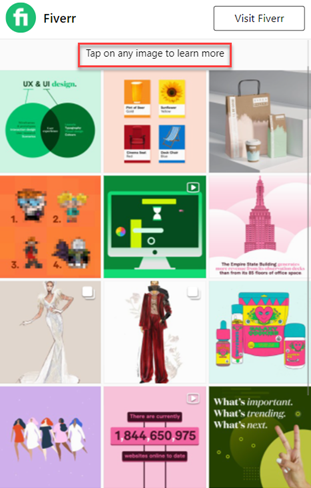 Grid style link services are more visual