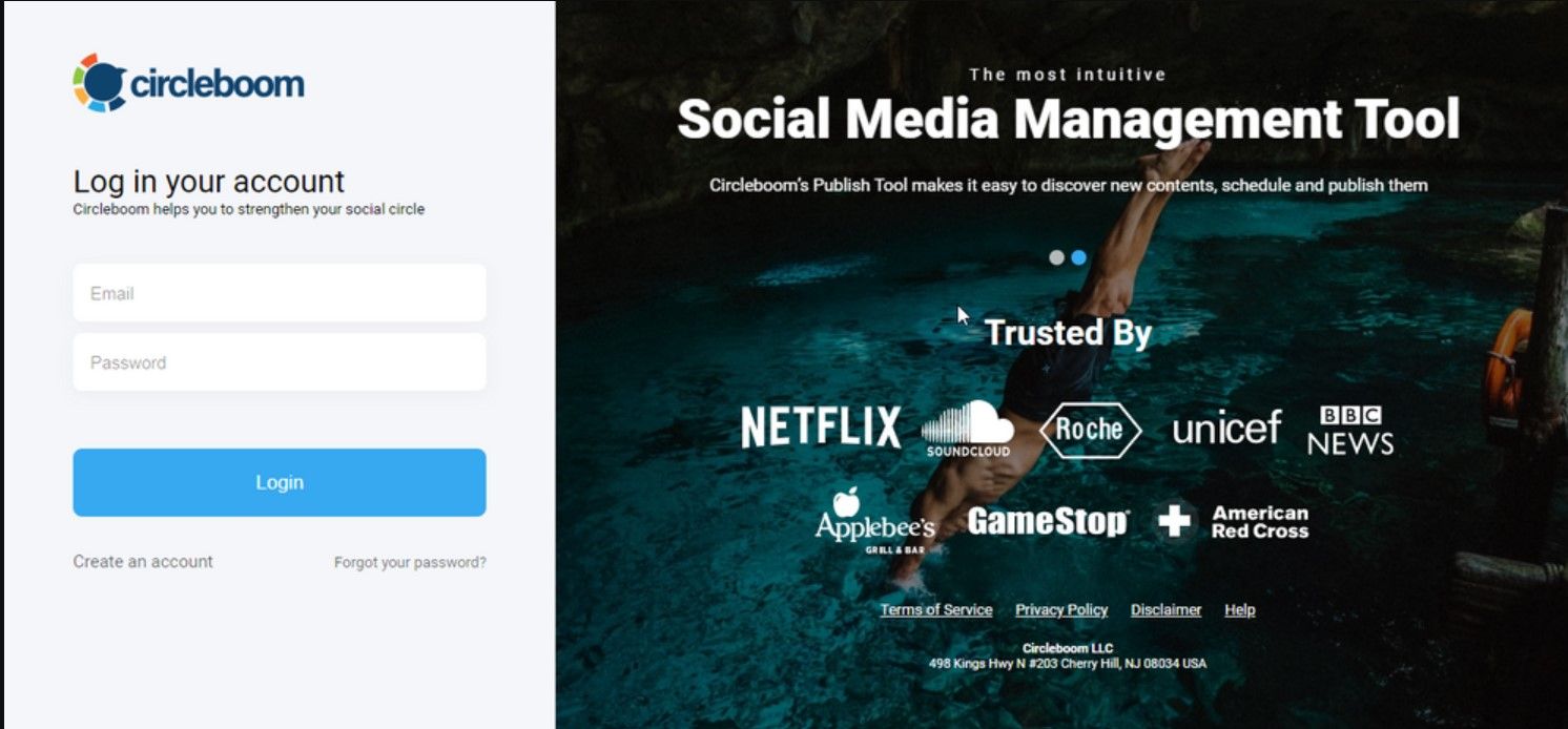 Login Circleboom account or create new one in seconds