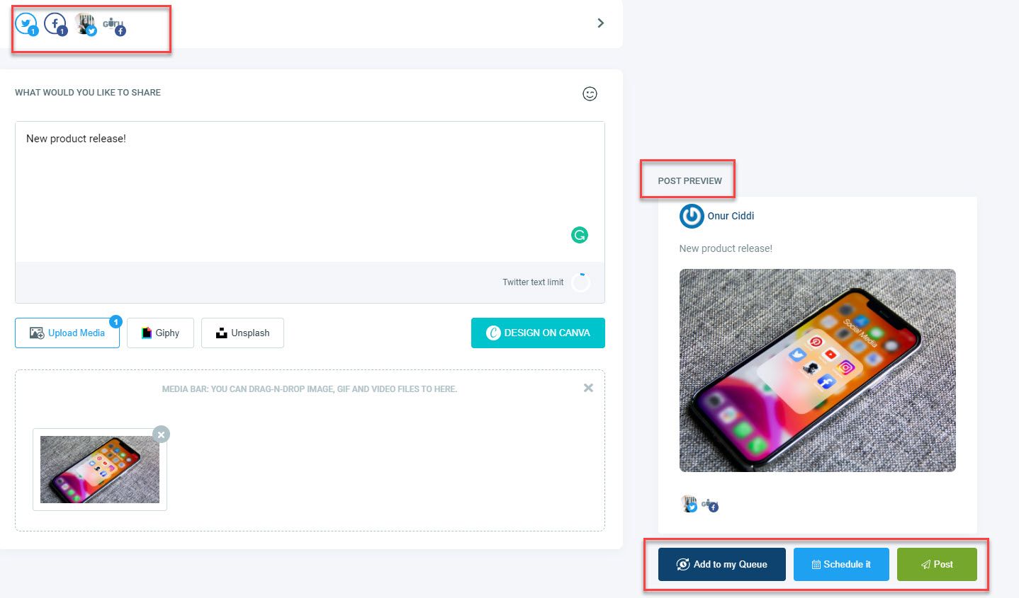 Scheduling posts on Twitter and Facebook never been this easy!