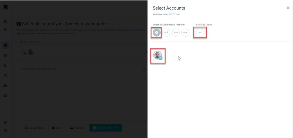 It is easy to create GMB groups and choose to post to all accounts at once!