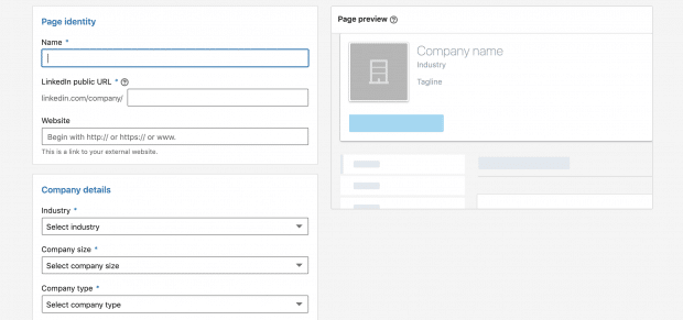 LinkedIn Page Identity