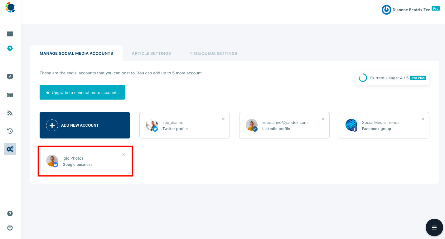 Google My Business RSS Feed