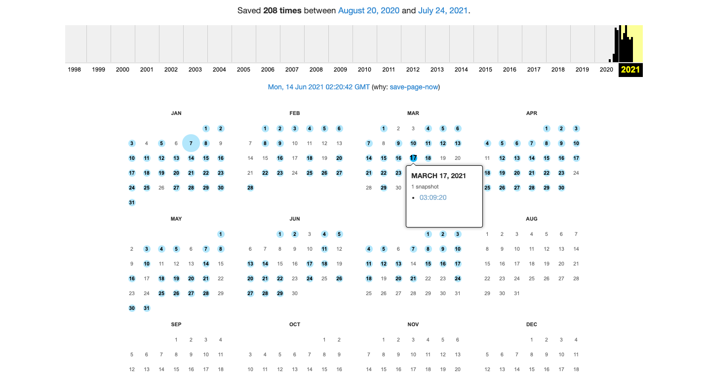 Find Old Tweets with Wayback Machine