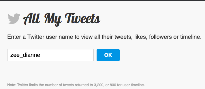 how to find old tweets