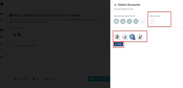 You can post multiple social media accounts at once and keep all of them alive for more attention!