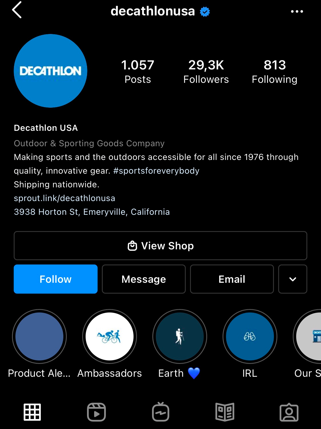 Instagram Tips #1: Instagram business account, you can add contact information and a call to action button to your profile.