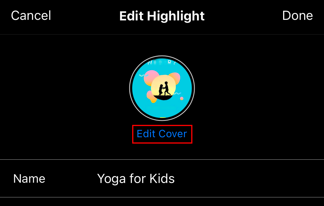 You can change the cover photo of your highlights simply by following our Instagram tips for Highlights.