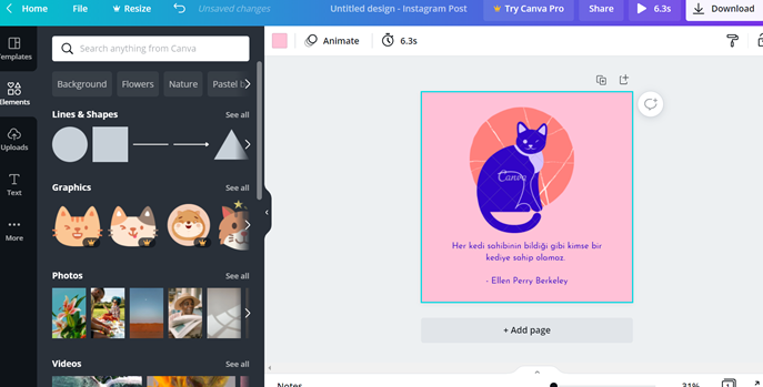 Add shapes, lines, additional photos& videos