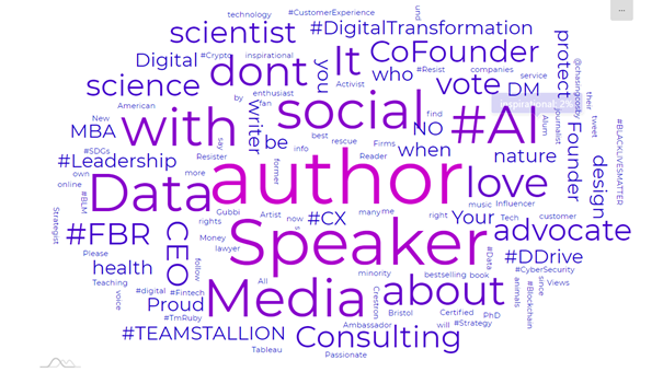 Circleboom Interest Cloud graph