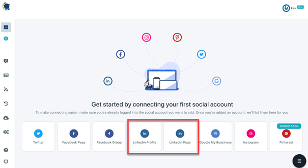 Circleboom Publish lets you manage numerous LinkedIn profiles.