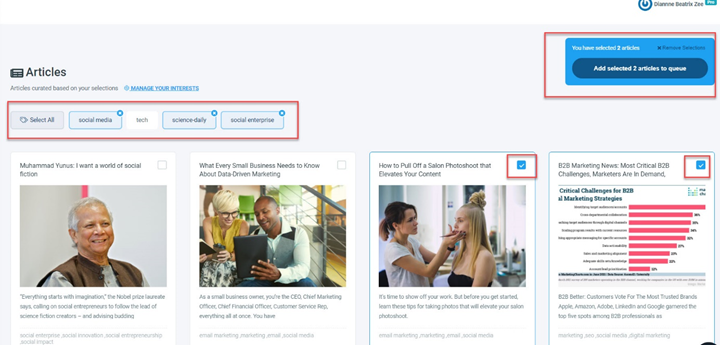 social media post ideas for b2b