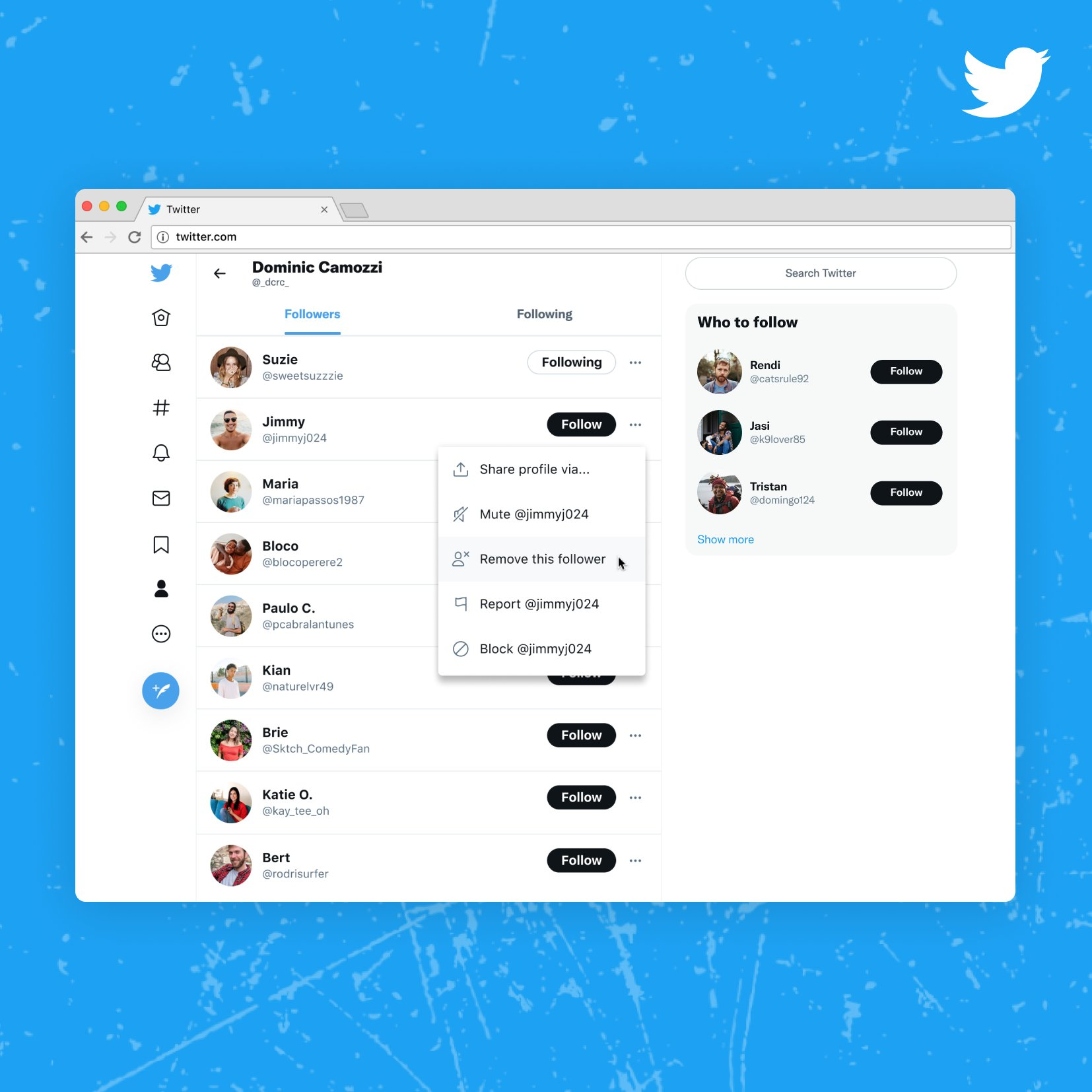 Based on the tweet that announces this new feature, Twitter users will be able to remove followers from the follower list on the profile page instead of soft block on Twitter.