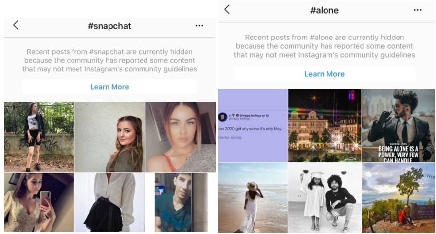 Instagram can mute certain hashtags if there is spammy activity, a drastic surge in posts or reports. The procedure can be called as a typical Instagram shadowban!